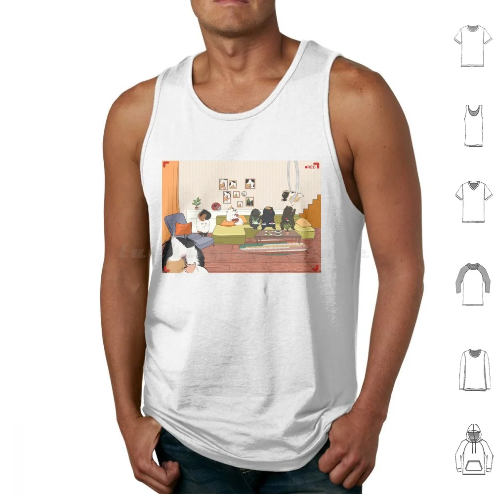 Gronk's House Painting Tank Tops Vest Sleeveless Vintage Cool New House Family 2022 2023 Trend