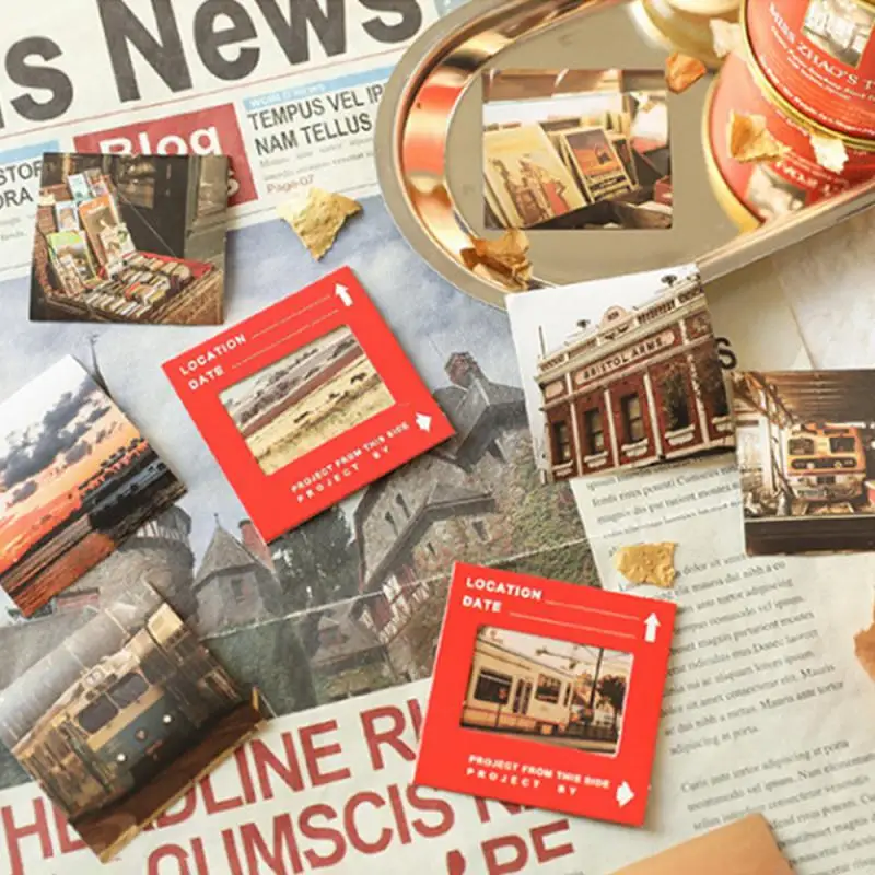 Unique Retro Art Sticker Vivid Unique Decorative Inspiring Retro Children's Crafts Children's Scrapbook Stationery Set Exquisite