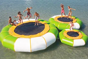 Inflatable Swim Pools Floating Platform Dock Pvc Inflatable Water Trampoline Slide Platform