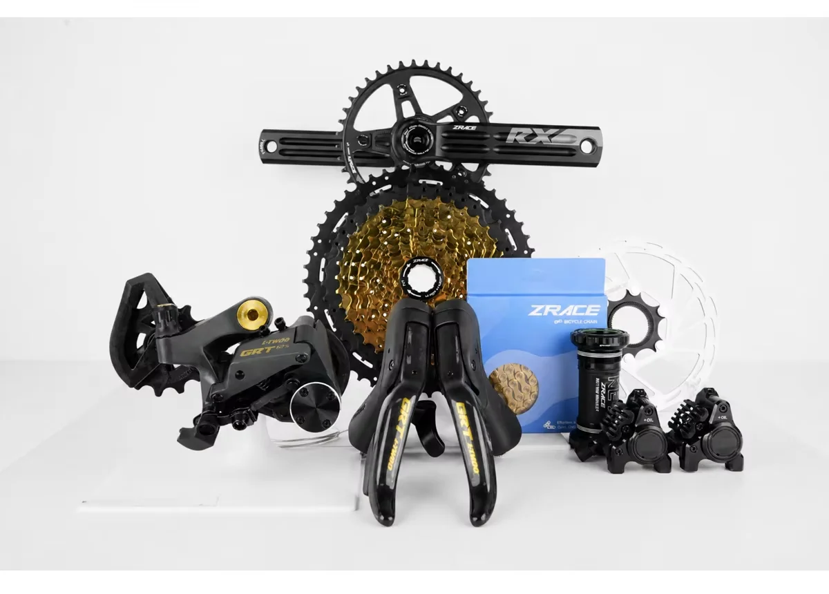 LTWOO GRT12 Hydraulische Scheibenbremse, 1x12-Gang Gravel-Gruppensatz + ZRACE Kurbel-Kassetten-Kette, für Gravel-Bike Fahrrad / GRX – Detail 3