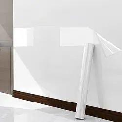 Electrostatic Wall Protective Film Transparent Plastic Contact Paper Roll Wall Sticker for Wall Cupboard Sofa Door Chair