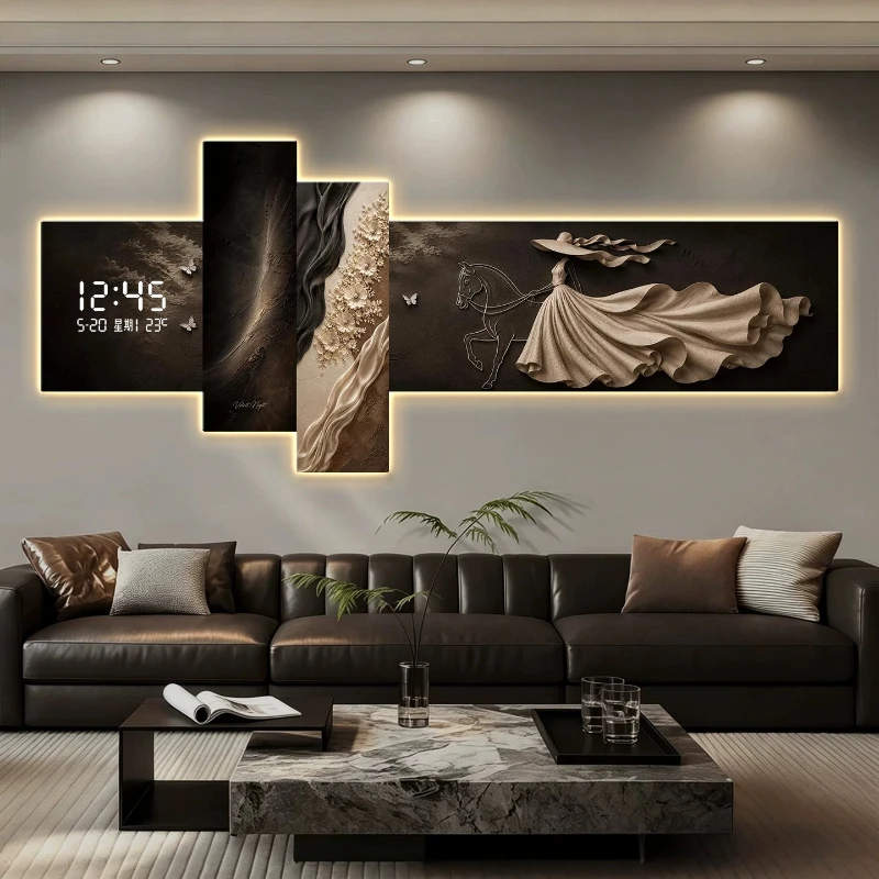 Modern Entrance LED Wall Clocks Home Decor Electronics Clock Main Guest Bedrooms Corridors Sofas Backgrounds Wall Lights Watch