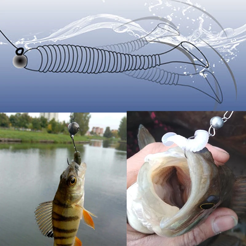 4.8cm 0.8g Impact Ring Shad Fishing Lure Worm Soft Silicone Bait Jigging Wobblers Lures Artificial Swimbait Pesca Tackle