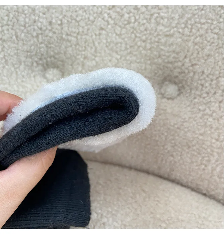 Winter-Woll-Knieschoner, warm für kalte Beine, für Männer und Frauen, Gelenk-Knieabdeckungen, frostfest, Kaschmir, für ältere Menschen, besonders bequem – Detail 8