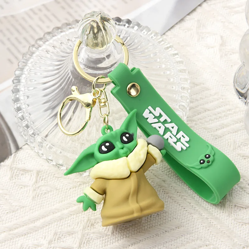 Star Wars Silicon Pvc Good-looking Keychains for Men Women Anime Cartoon Cute Key Chain Students Fashion Key Ring Gifts view 3