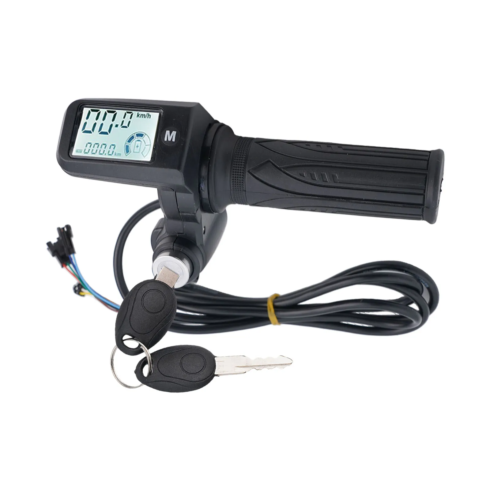 قبضة المقود مكتب في الهواء الطلق ABS + المطاط الملحقات الأسود LED عرض أجزاء استبدال سرعة الدراجات البخارية الكهربائية