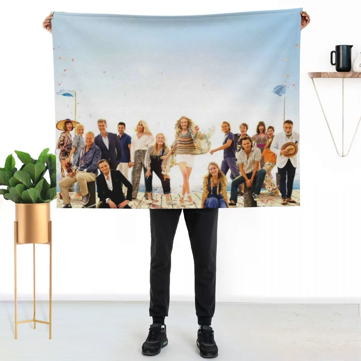 Mamma Mia - Here We Go Again (2018) Throw Blanket Tourist bed plaid Picnic Sofa Quilt Furry Decoratives Blankets