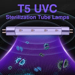 T5 Quartz Sterilizer Tube 270nm 280nm UVC LED Ultraviolet Lamps 12V 24V For Water Air Purification Disinfection Sterilization