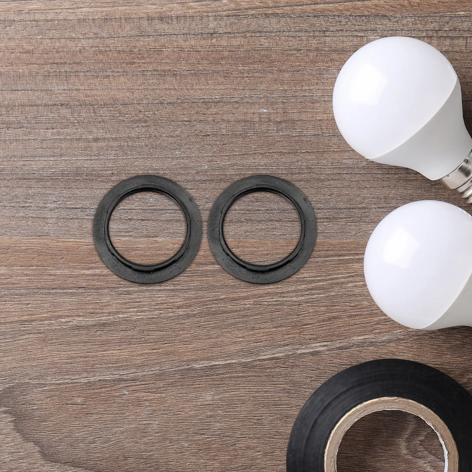E27 Lamp Shade Ring Set 30Pcs Threaded Socket Collar for Ceiling Light Sconce Fixture Plastic Holder