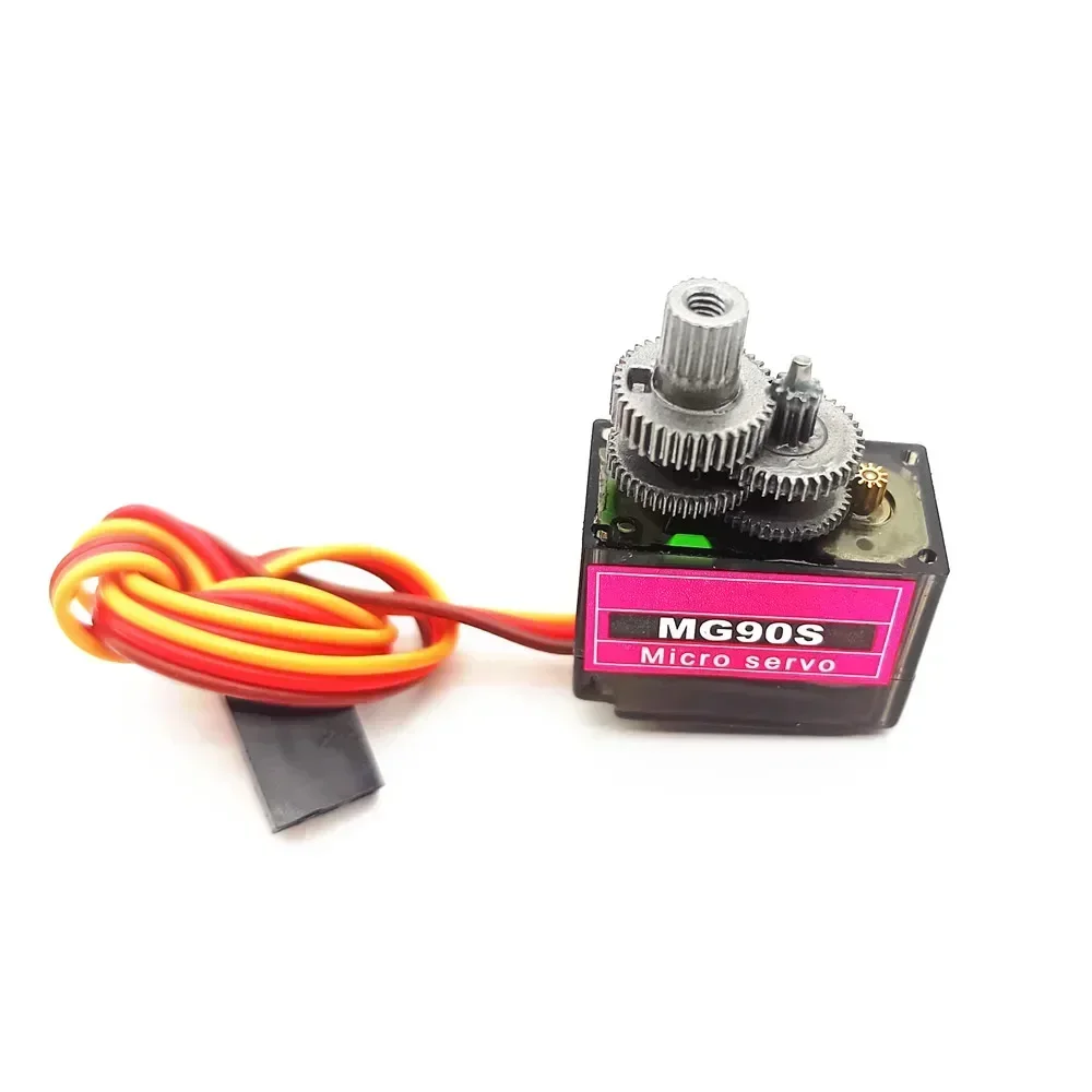 1/4/10Pcs MG90S Servo All Metal Gear 9g 180 360 SG90 Upgraded Version For Helicopter Plane Boat Car MG90 Trex 450 RC Robot