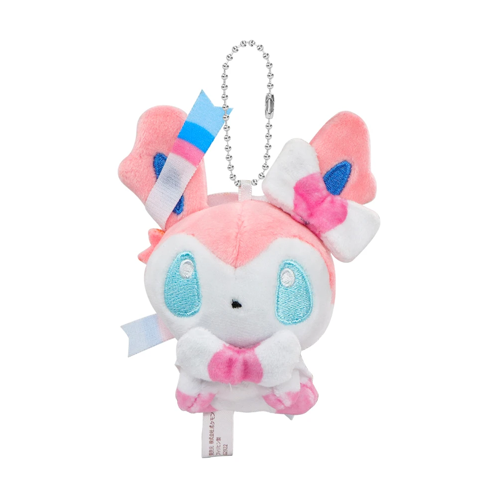 Pokemon Eevee Famiglia Portachiavi Ciondolo Peluche Glaceon Vaporeo Sylveon Espeon Flareon Cute Anime Farcito Bambola Regalo Di Compleanno