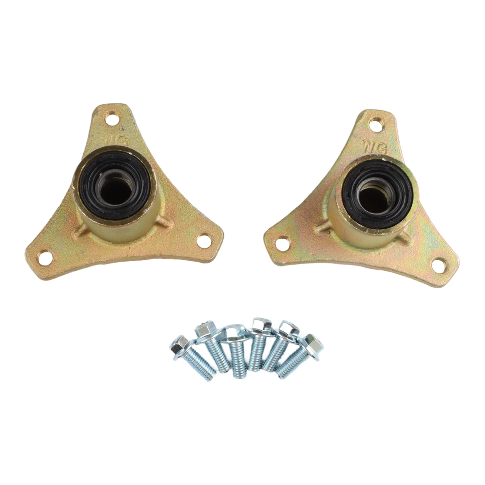 

3-Stud Rim Mount 78mm 3inch Front Wheel Hub DIY Compatible 78mm Bolt Pattern Hardened Construction Bearing Included