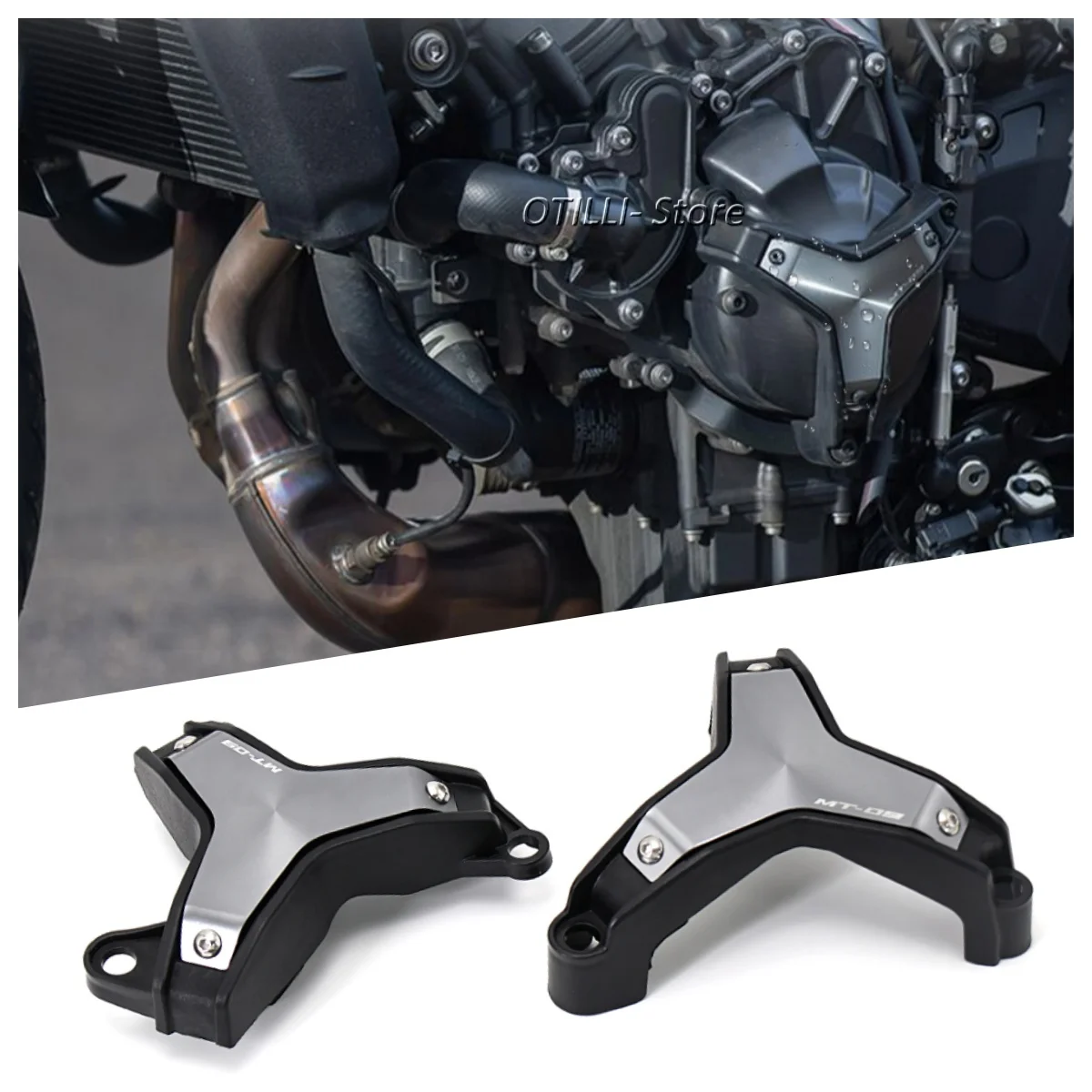 

Motorcycle Engine Guard Alternator Cover Crash Protector Slider For YAMAHA MT-09 MT09 MT 09 mt09 2021 2022 Falling Protection