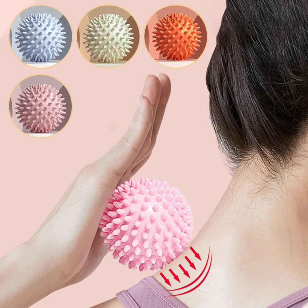 6CM Sport-Massageball Myofasziale Entspannungsmassagegerät Stacheliger Tiefengewebe-Triggerpunkt-Massageball zur Muskelregeneration und Schmerzlinderung Langlebiger Igelball