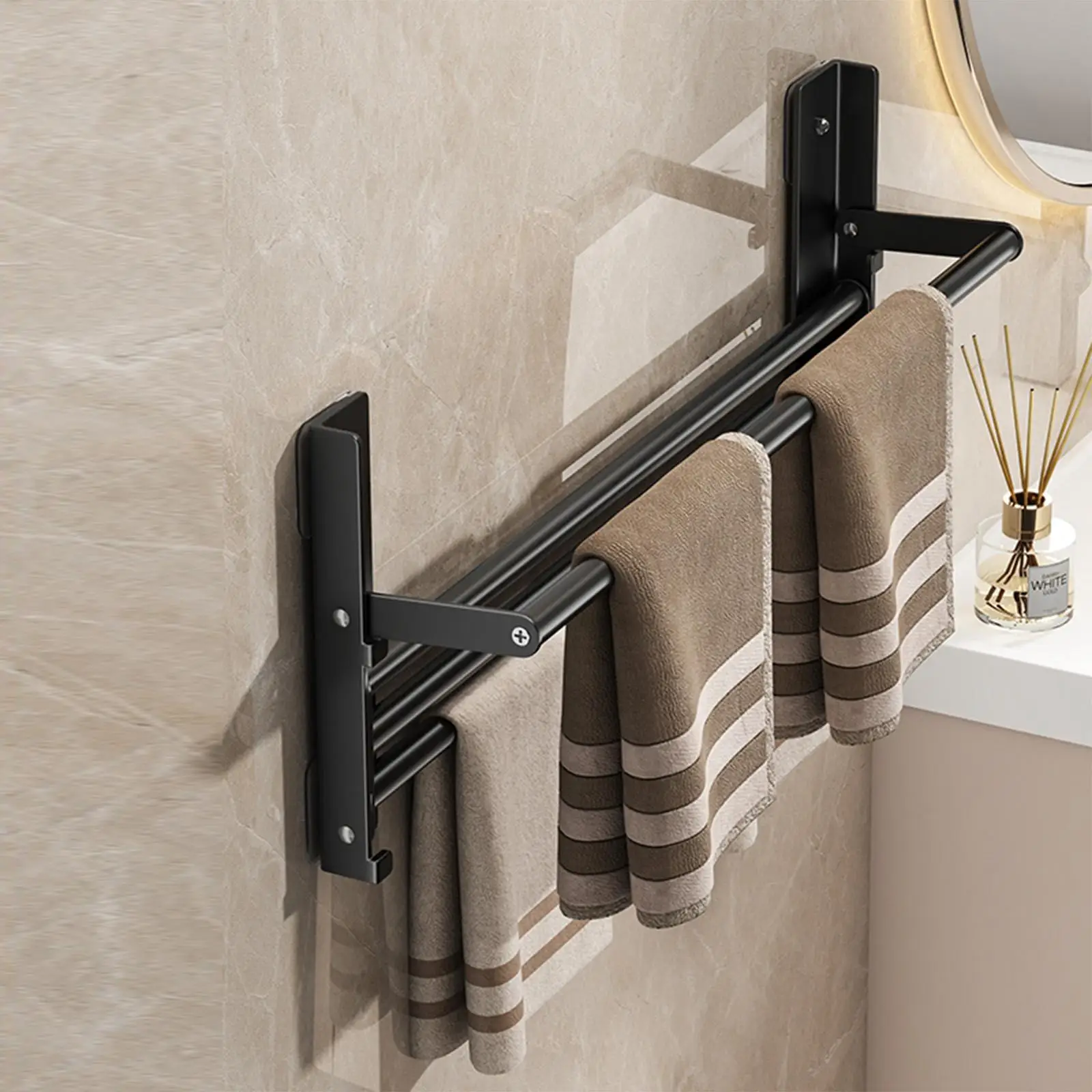 Shoe Rack For Wall Vertical Retractable Footwear Holder Organizer Retractable Shoe Rack For Entryway Hallway Home Bathroom