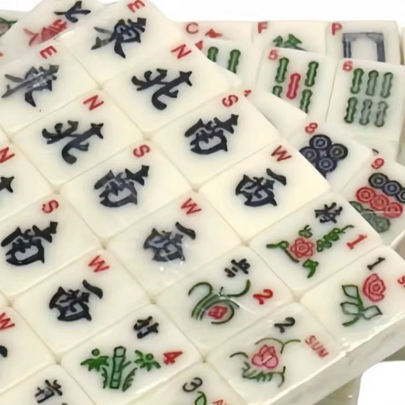 US Export Quality Melamine Mahjong Tiles Clear Colorful Superior Grade Direct Supply from Manufacturer Cross-Border Trade