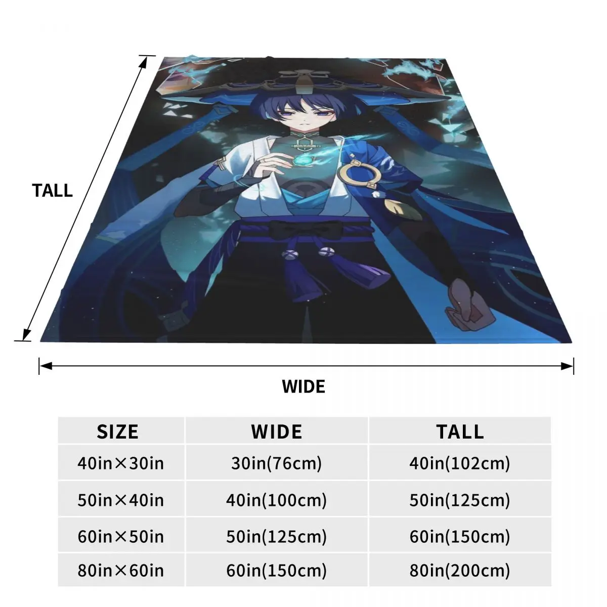 Scaramouche And Wanderer Game Blankets Soft Warm Flannel Throw Blanket Plush for Bed Travel Home Couch