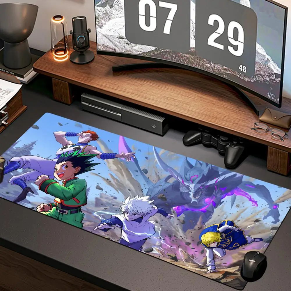 Anime hunter hunter Mouse Pad New Computer Home Mousepad XXL Desk Mats Natural Rubber Office Anti Slip Gaming Accessories pad