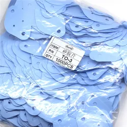 1000PCS TO-3 Insulation Tablets Insulation Washer Circle Transistor Pads Bushing Plastic Pads Silicone TO3P
