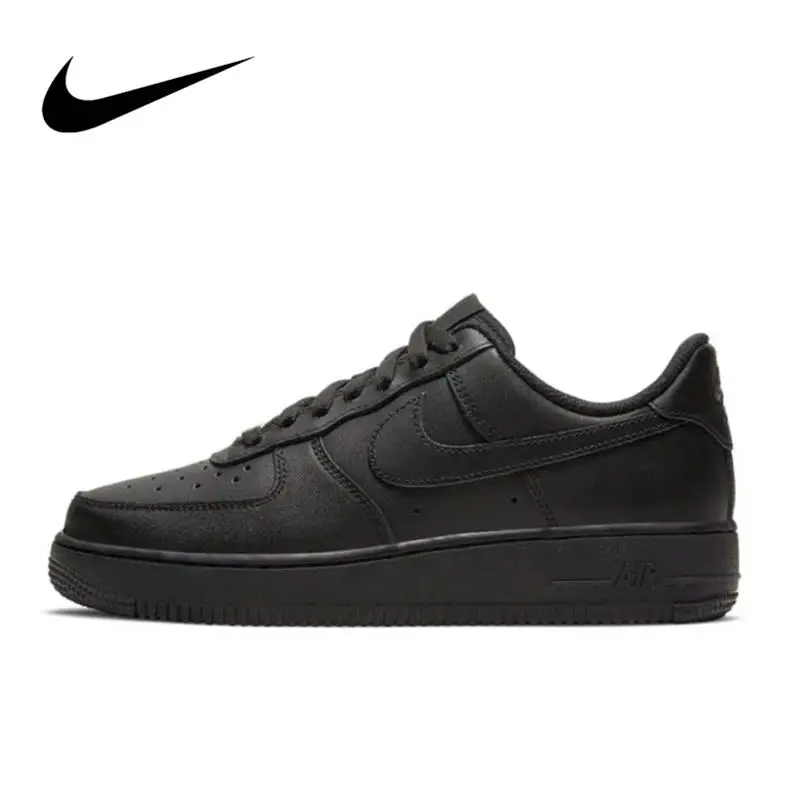 Nike Air Force 1 Low '07 Black Skateboard Shoes For Men Women Classics Retro Black af1 Casual Sneakers Outdoor Sports Trainers