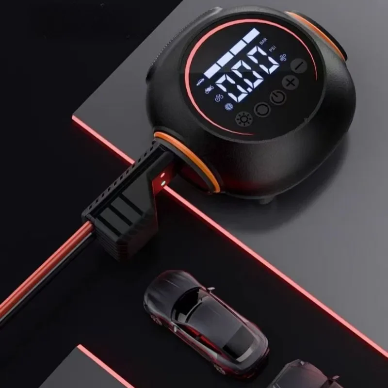 New 12V 8000mAh Car Jump Starter Portable Intelligent Air Pump for Motorcycle Bicycle Car Tire Repair Testing Instrument Power