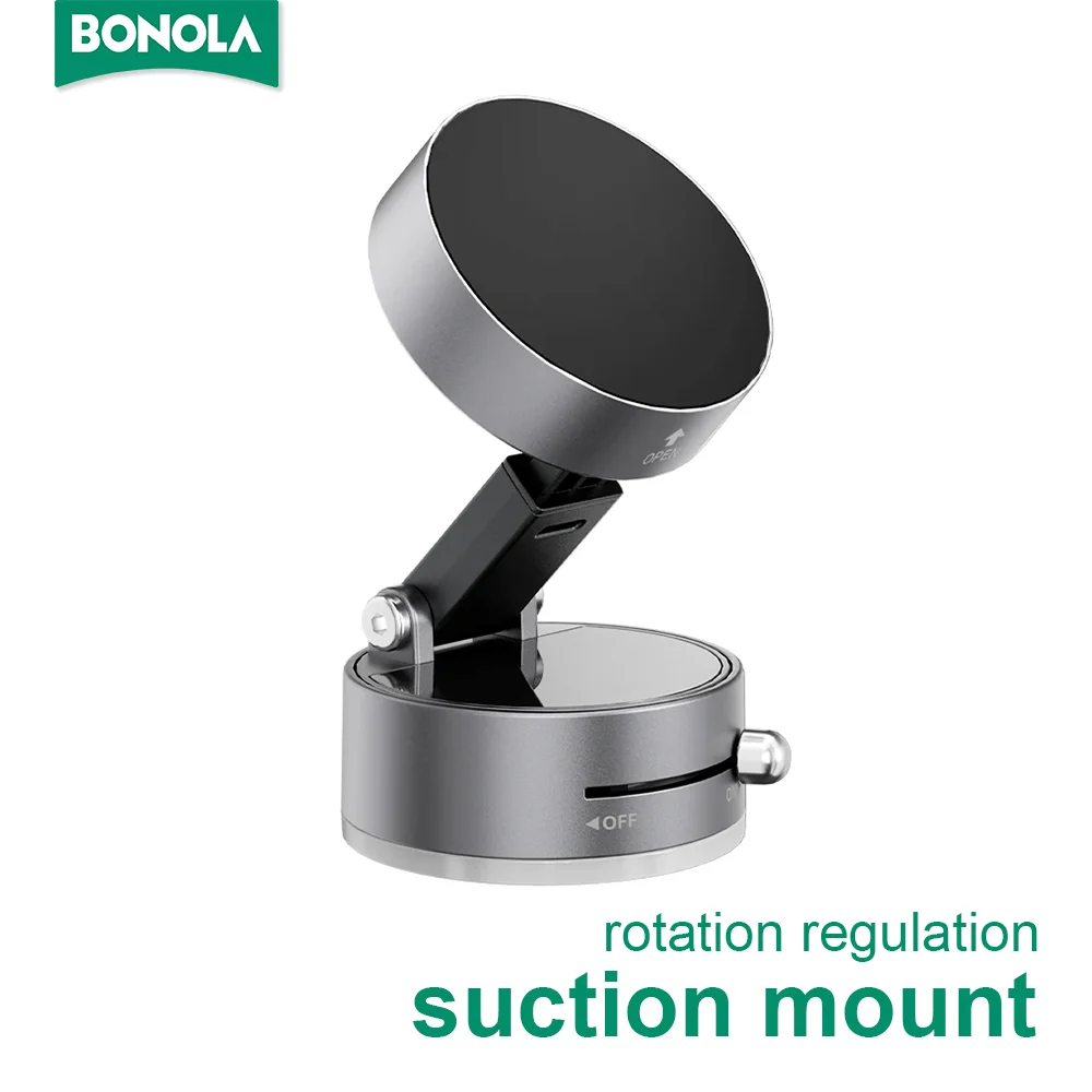 

Магнитный автомобильный держатель для телефона на вакуумной присоске Bonola 360° ° Поворотный кронштейн для мобильного телефона iPhone/Android. Использование в автомобиле/тренажерном зале/зеркале.