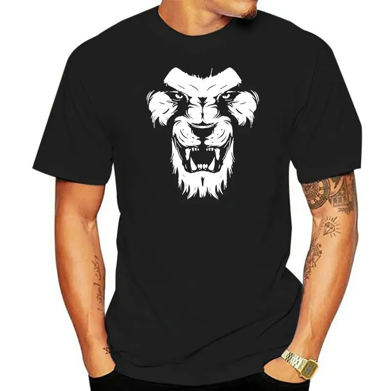 MUFASA SHIRT LION T-SHIRT Simba Tribal SCAR Black Tee NICE!