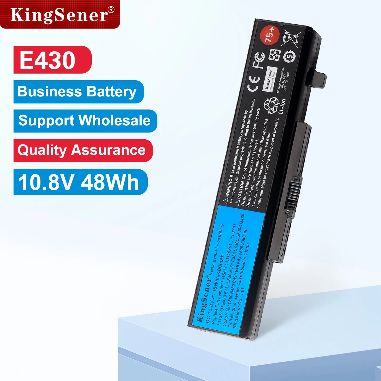 KingSener 4400mAh Y480 Y485p Battery for Lenovo ThinkPad Edge E430 E440 E431 E435 E530 E531 E535 E540 E430C E545 E530 45N1043