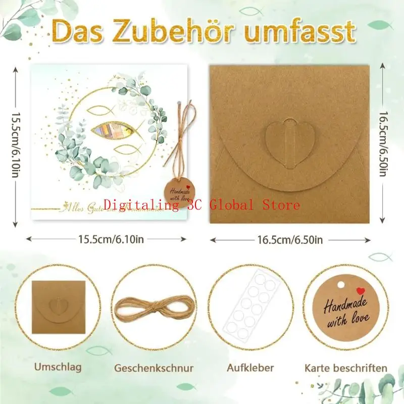  Religious Money Holder Envelopes With Greeting Card Hanging Label Wrapping Rope