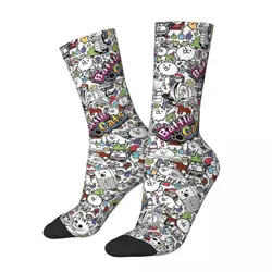 Battle Cats Socks Harajuku Super Soft Stockings All Season Long Socks Accessories for Man's Woman's Gifts