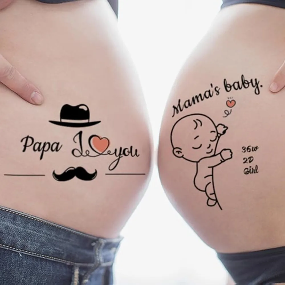 CARGEN ملصقات الأمومة للحمل والصور الذاتية احتفالات الحمل هدايا الأزواج أبي الأمهات الأطفال صور الأمومة #1