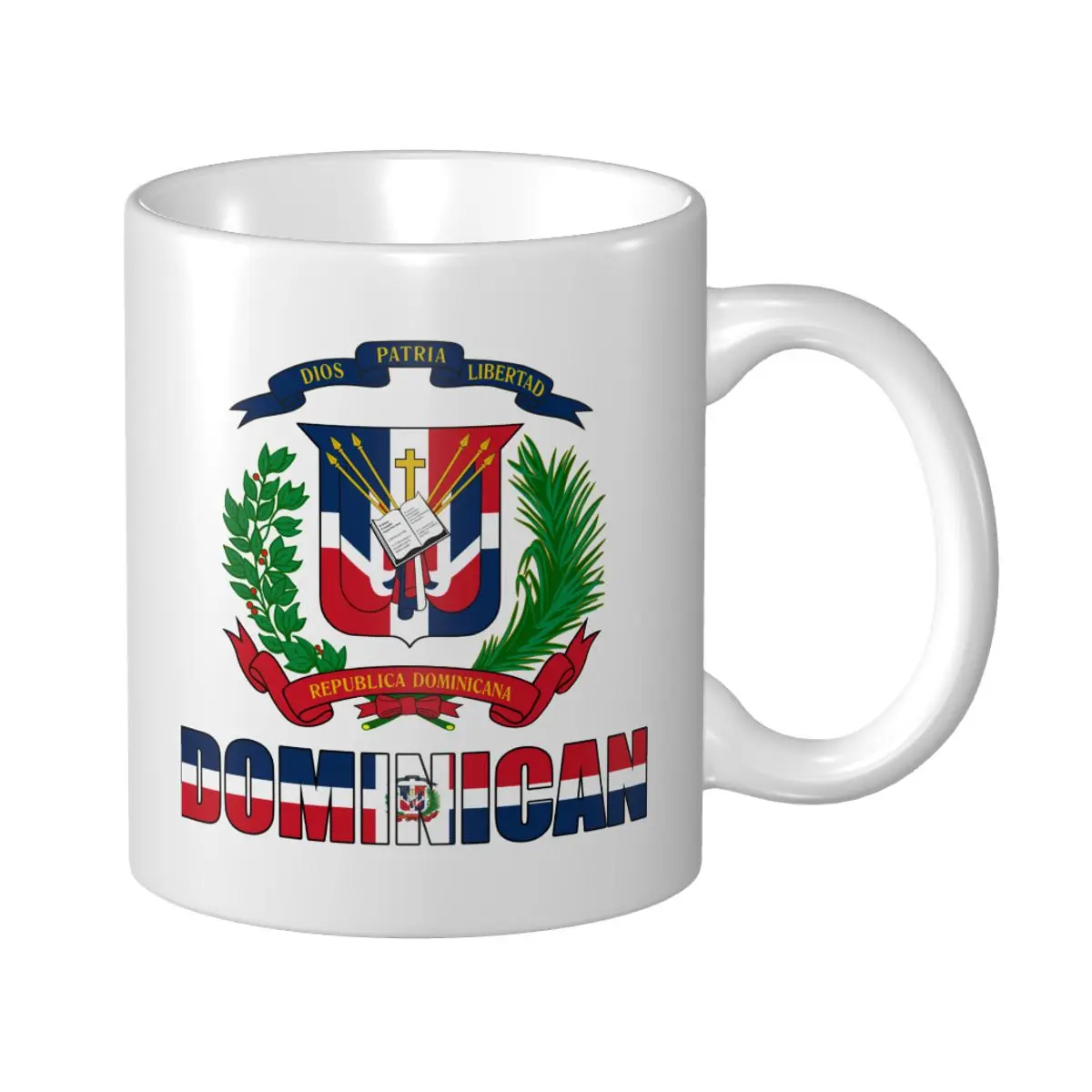 Mark Cup Mug Dominican Republic Letter Flag Emblem Coffee Mugs Tea Milk Water Cup Travel Mugs For Office Home