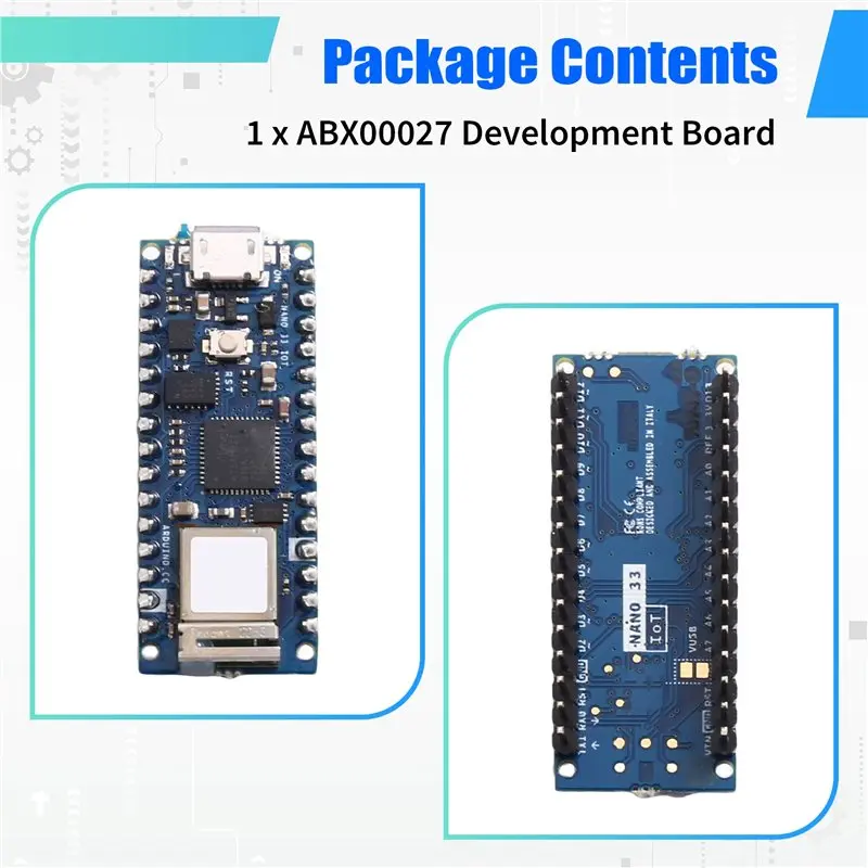B03B-For Arduino Nano 33 For Iot ABX00027 ATSAMD21 Development Board Built-In Wifi BLE Module Onboard Antenna For Iot Projects