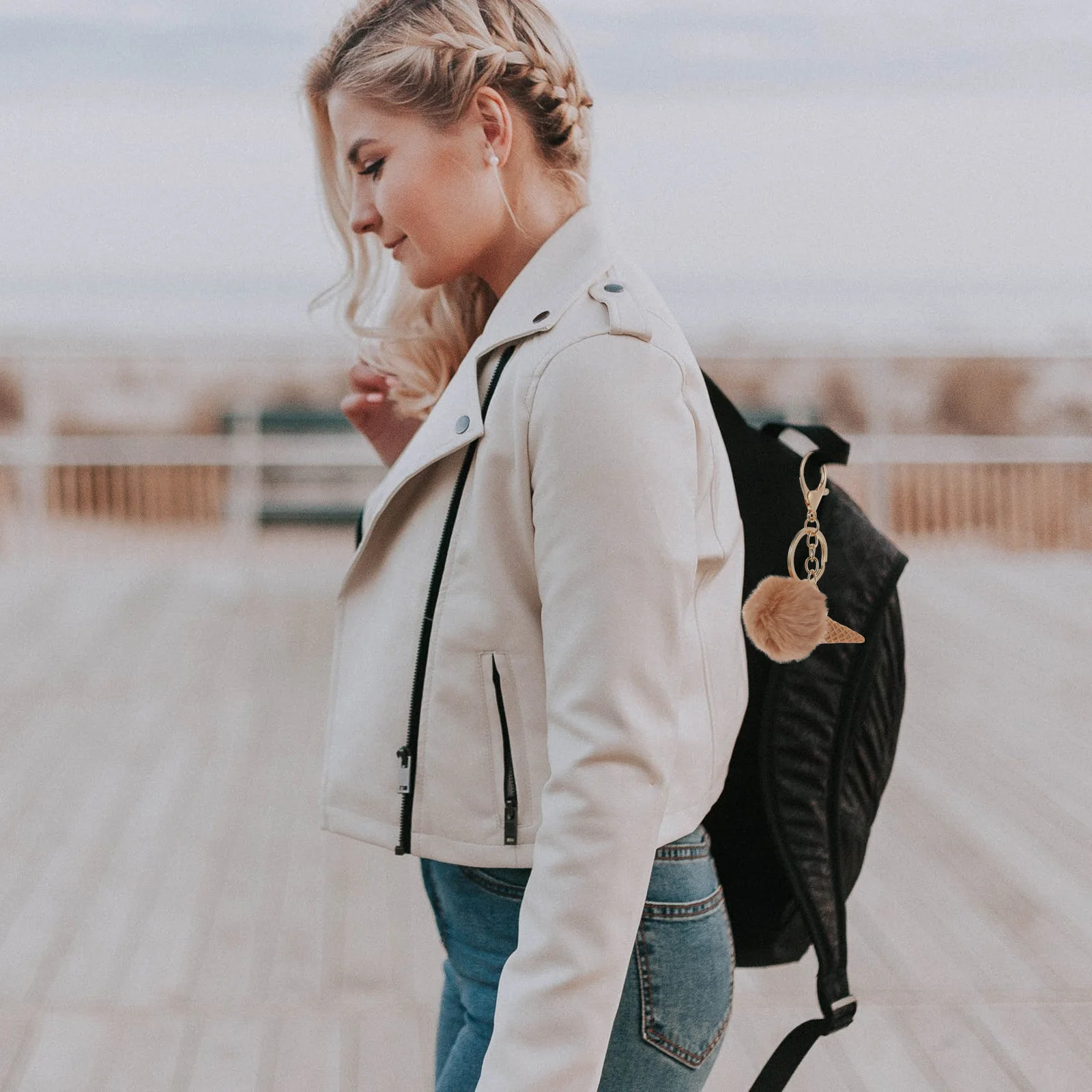 

3 шт. очаровательный брелок с мороженым, мини-сумка, кулон, украшение для сумки, ключи для багажа, украшение, милый подвесной шарм для девочек