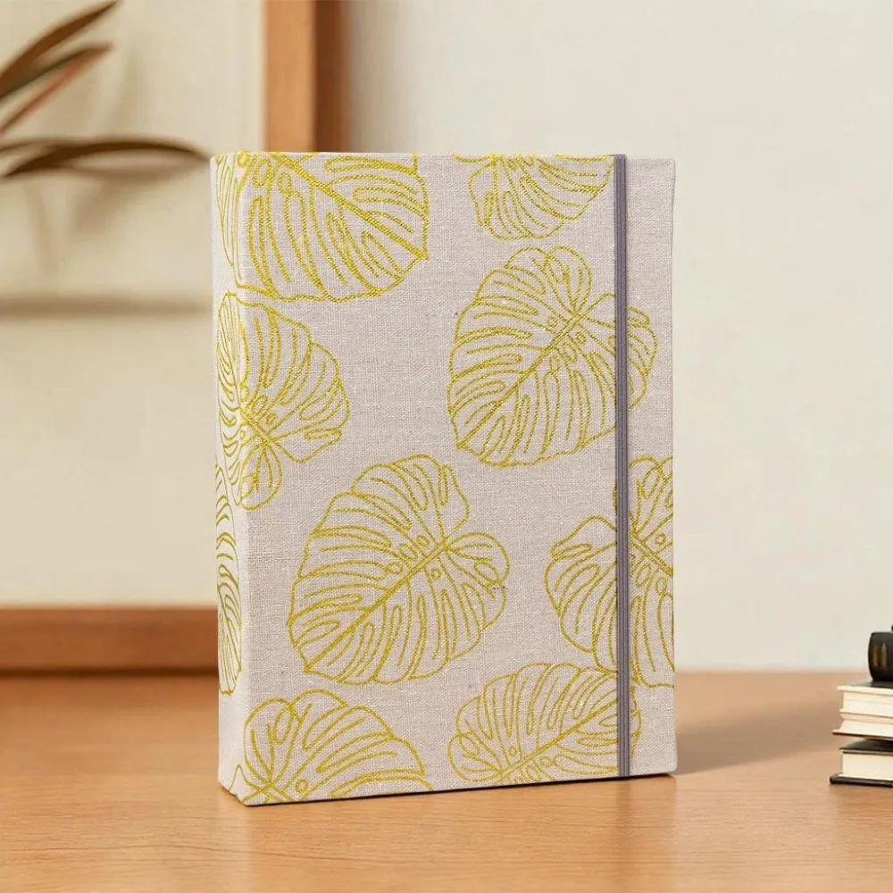 6 Inch 200 Pockets Photo Album Printed Fabric Large Capacity Scrapbook Album Laminated Insert Pocket Slip-in Picture Albums