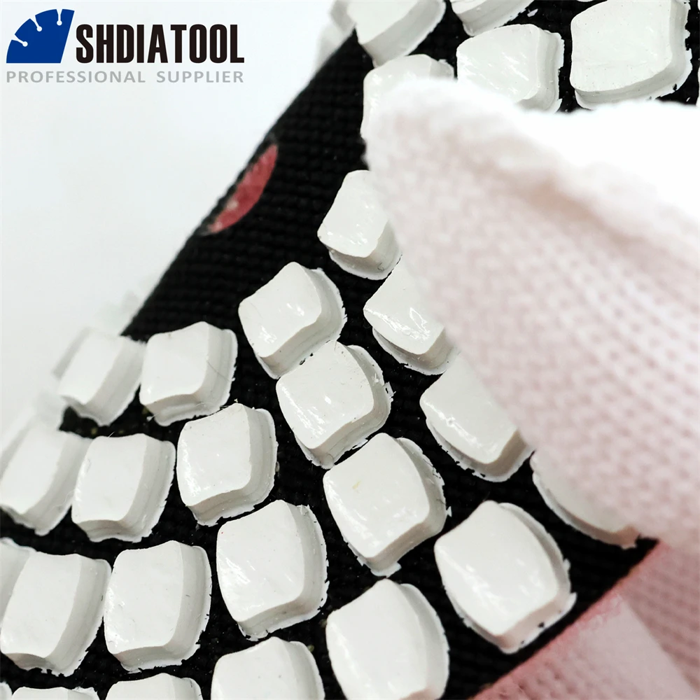 Imagem -02 - Shdiatool-diamond Polishing Pads Grupo Uso Úmido e Seco Discos de Moagem de Resina Flexível Granito Mármore Porcelanato Ferramenta Abrasiva
