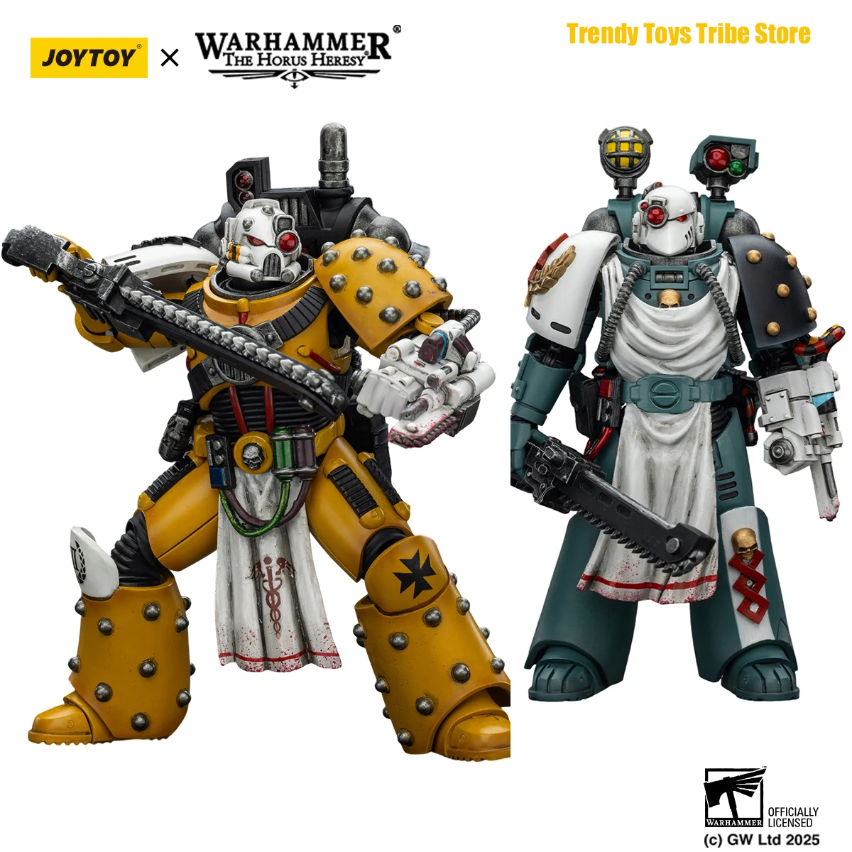 

[Pre-Order] JOYTOY Warhammer 40K Sons of Horus & Imperial Fists Legion Apothecary Action Figure Articulated Joints Collect Toys