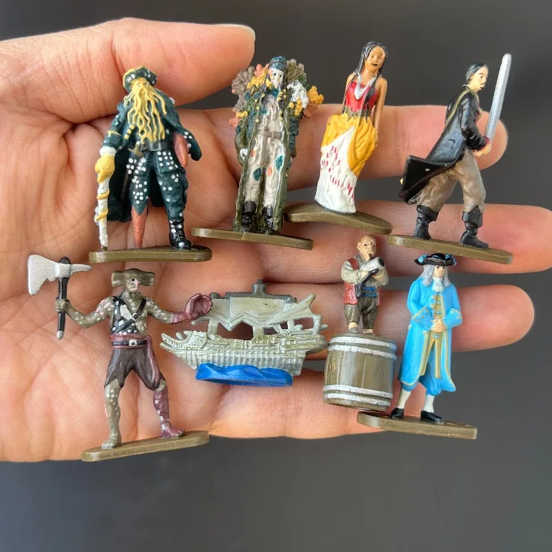 Piraten-Miniaturfiguren Jackses Mikro-Piratenfiguren-Set Spielzeug Diorama-Zubehör Tischdekoration