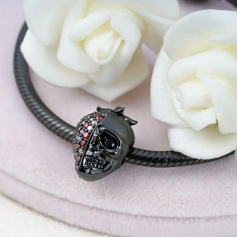 925 Sterling Silver Suitcase Man-eating flower scorpion snake charms beads Fit Original Pandora Bracelet DIY Jewelry For Women