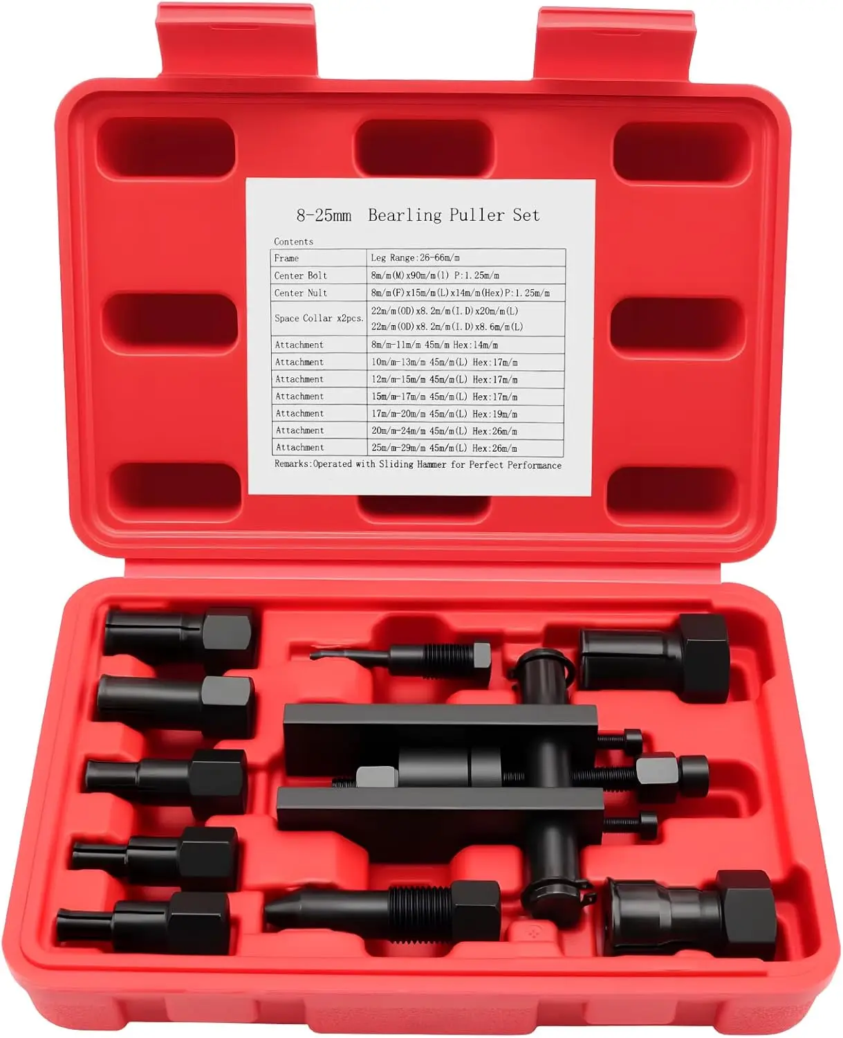 10 Teile/satz Motorrad Lager Puller Kit Praktische Interne Removal Tool mit Box für Motorrad Wartung