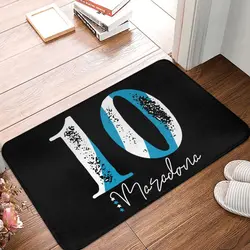 Maradona Front Door Mat Anti-Slip Outdoor Absorbent Argentina Soccer Legend Doormat Kitchen Balcony Entrance Rug Carpet