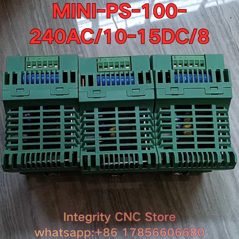 Second-hand MINI-PS-100-240AC/10-15DC/8 PLC module function test is normal 2866297
