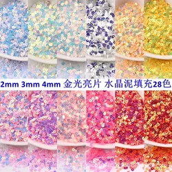 2mm 3mm 4mm Hologram Laser Sequins Craft PVC Flat Circle Spangle Sequin DIY Paillettes Clothing Sewing Accessories Lentejuelas