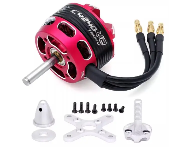 

EMP Surpass C4240-4240 3-5S Brushless Motor V1 V2 750kV 850KV 5mm Shaft for 10-13inch props Hobbyking RC drone Quad/Airplane