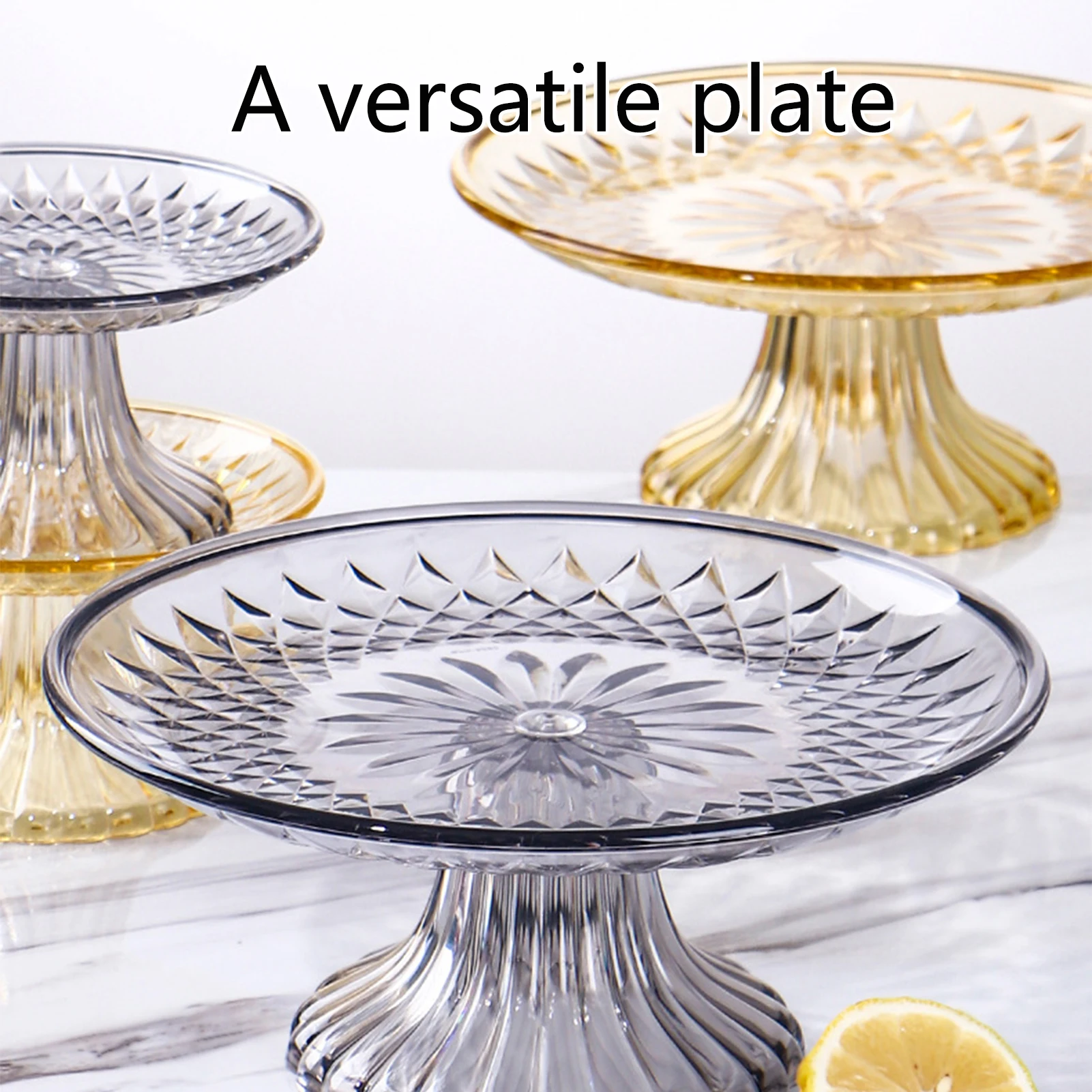 حامل كبير من الكريستال طبق تقديم ، حامل كب كيك ، طبق عرض ، لوازم تزيين الحفلات #2
