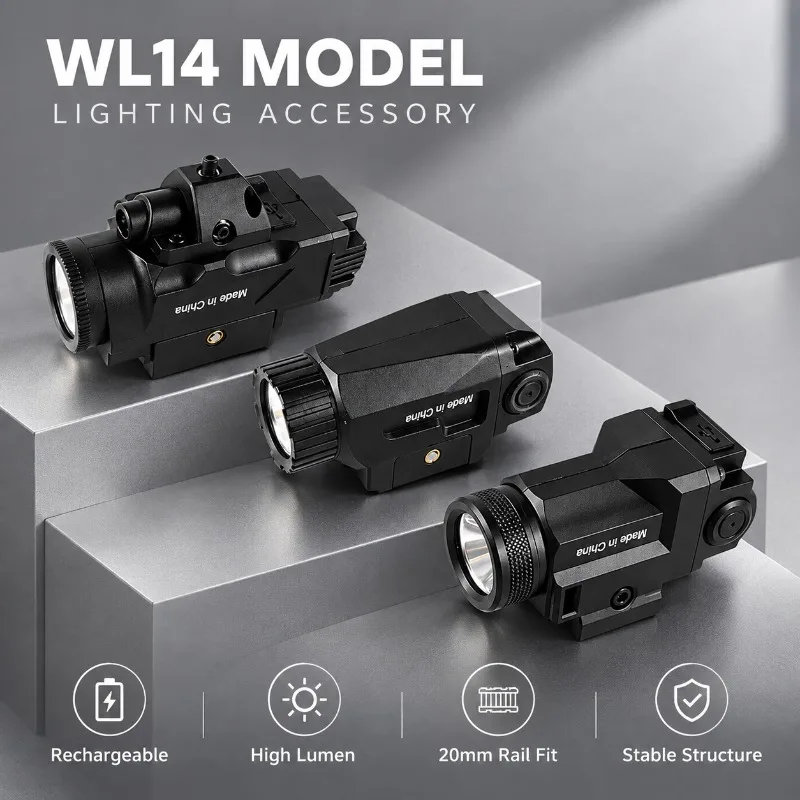 WL14 High Brightness Under Mount Illumination Kit, Rechargeable Model Light Accessory for Hobby Display