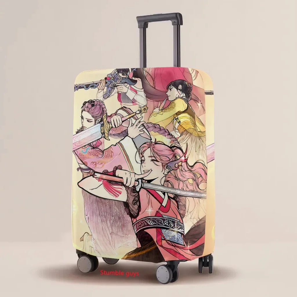 

Cartoon Luggage Protective Cover Kpop Demon Hunters Elastic Case Travel Accessories For Suitcase​
