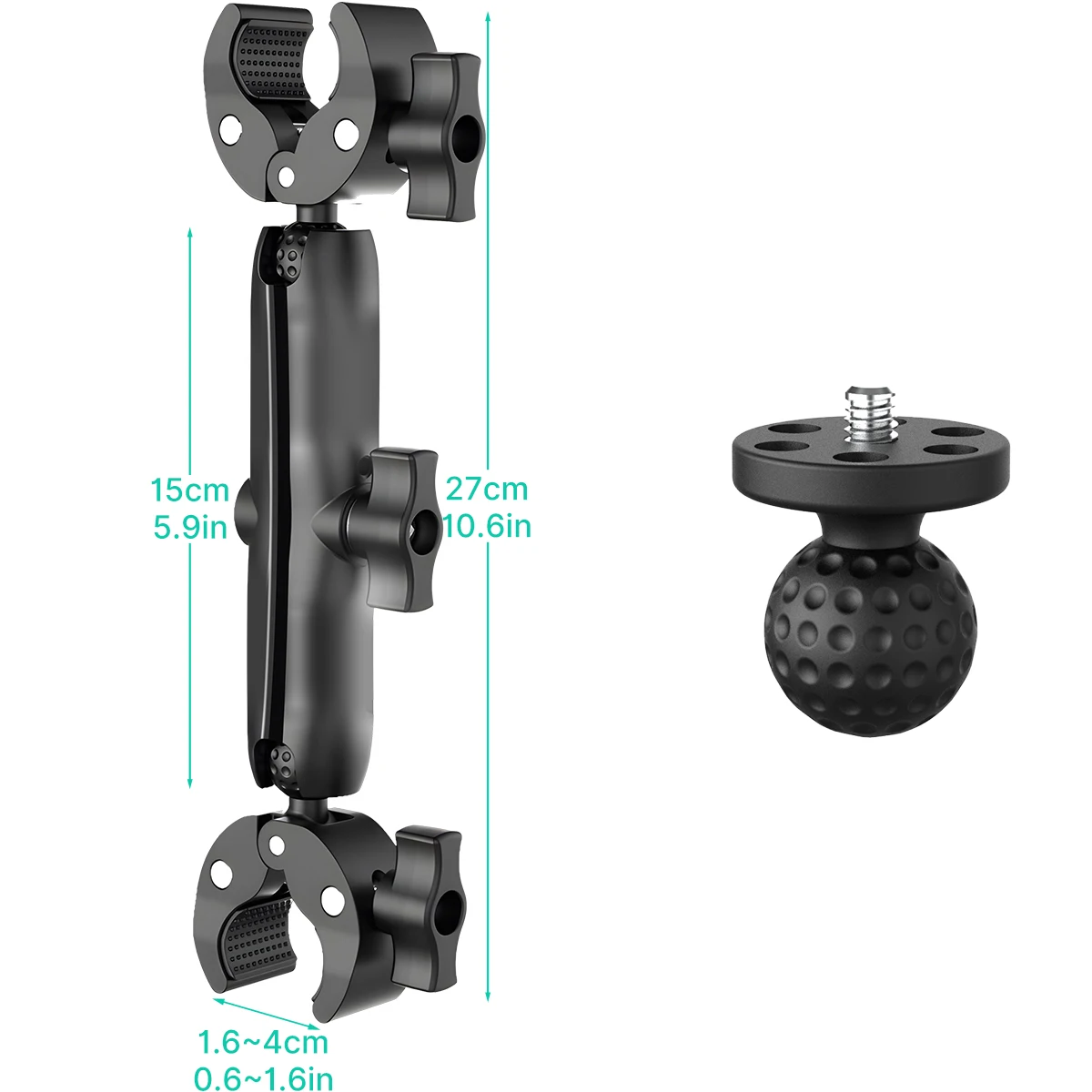 Dubbele Hoofd Klem Kit Voor Insta360 Een X2 X3 Motorfiets Dubbele Clip Beugel voor GoPro 11 10 9 Actie camera Accessoires - afbeelding 1