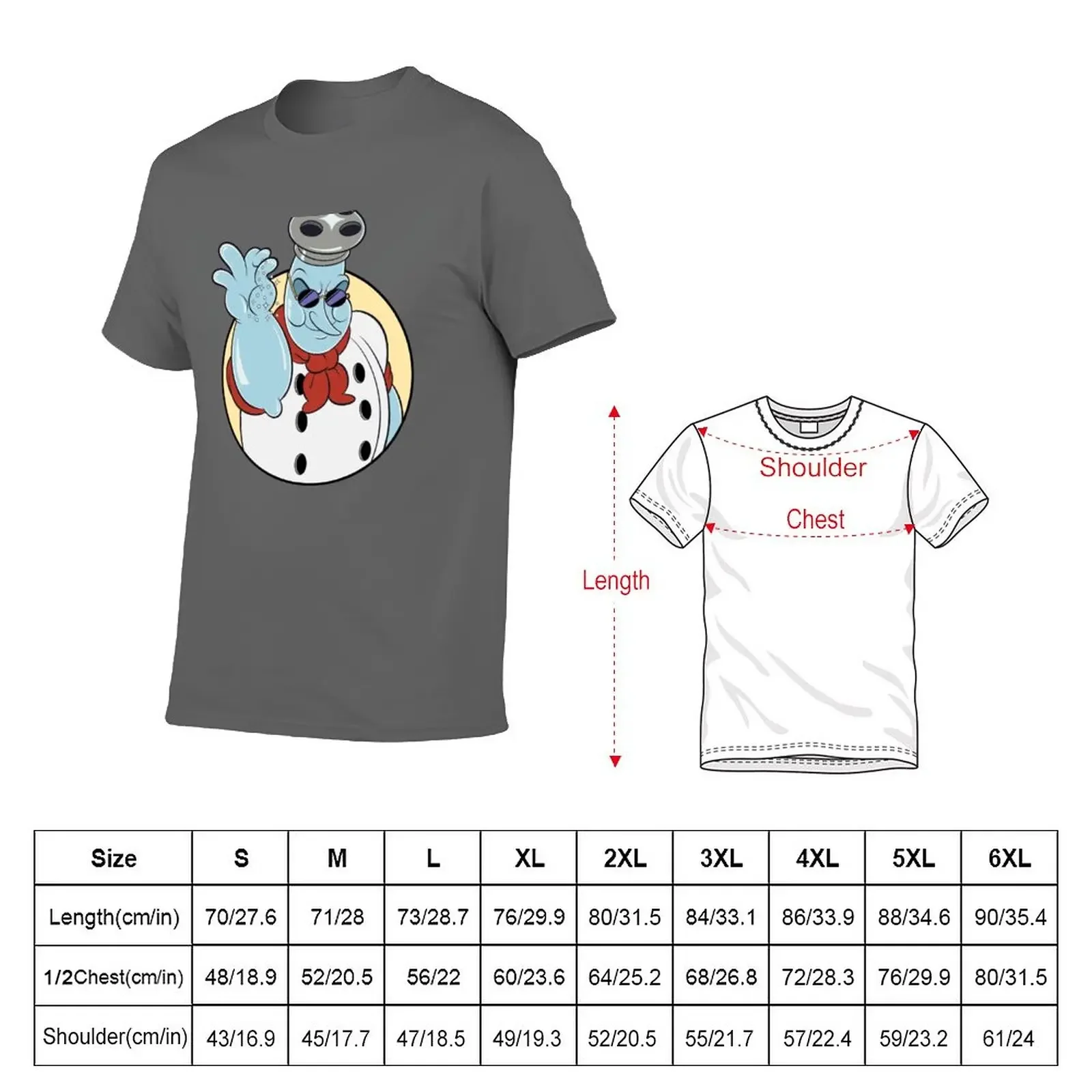 New Chef Saltbaker aka The Salt Bae- The Cuphead Show T-Shirt anime plus size tops Men's t-shirt