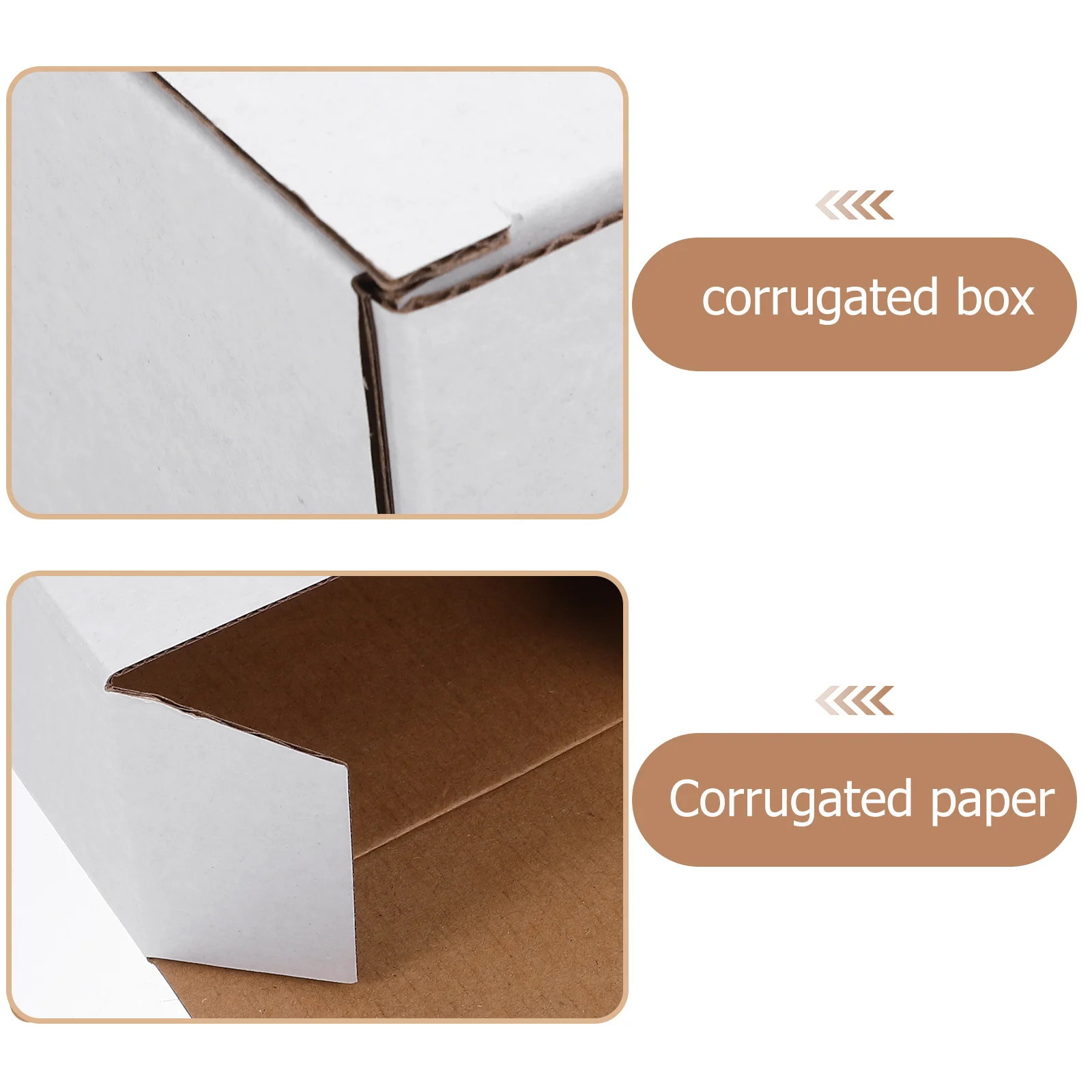 10Pcs Corrugated Paper Boxes Multi-Grid Packing Boxes for Small Business Packaging Shipping Moving Storage